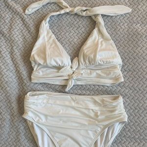 White Two Piece Women’s Swimsuit